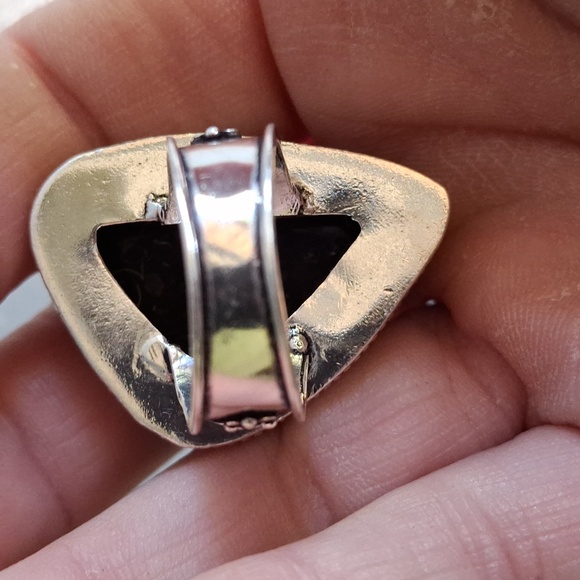 New Turritella Agate Fossi Silver Ring. - Picture 11 of 12